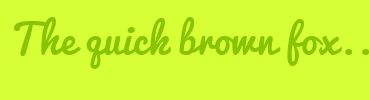 Image with Font Color 89C402 and Background Color D7FF35